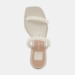 RIVER PEARL HEELS VANILLA PEARLS^Dolce Vita Best