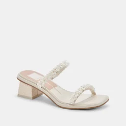 RIVER PEARL HEELS VANILLA PEARLS^Dolce Vita Best