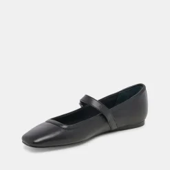 RODNI BALLET FLATS BLACK LEATHER^Dolce Vita Online