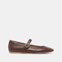 RODNI BALLET FLATS DK BROWN LEATHER^Dolce Vita Discount