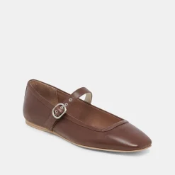 RODNI BALLET FLATS DK BROWN LEATHER^Dolce Vita Discount