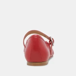 RODNI BALLET FLATS RED LEATHER^Dolce Vita Clearance