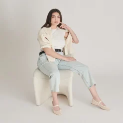 RODNI MESH BALLET FLATS CREME WOVEN MESH^Dolce Vita Sale