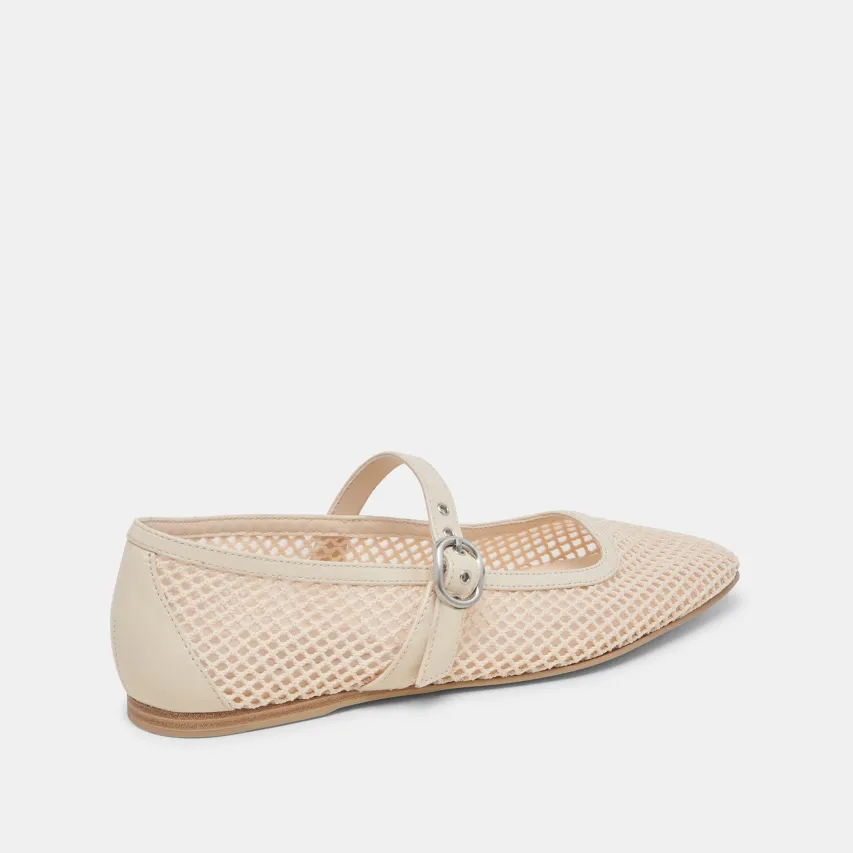 RODNI MESH BALLET FLATS CREME WOVEN MESH^Dolce Vita Sale
