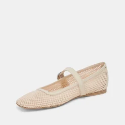 RODNI MESH BALLET FLATS CREME WOVEN MESH^Dolce Vita Sale