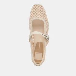RODNI MESH BALLET FLATS CREME WOVEN MESH^Dolce Vita Sale