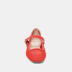 RODNI MESH BALLET FLATS CHILI WOVEN MESH^Dolce Vita Best