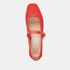 RODNI MESH BALLET FLATS CHILI WOVEN MESH^Dolce Vita Best