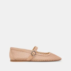 RODNI MESH BALLET FLATS LIGHT TAN WOVEN MESH^Dolce Vita New