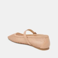 RODNI MESH BALLET FLATS LIGHT TAN WOVEN MESH^Dolce Vita New