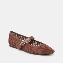 RODNI MESH BALLET FLATS TOFFEE WOVEN MESH^Dolce Vita New