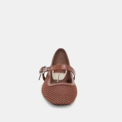 RODNI MESH BALLET FLATS TOFFEE WOVEN MESH^Dolce Vita New