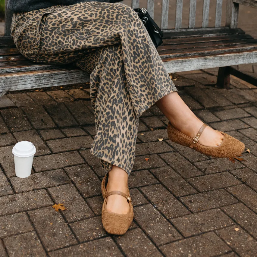 RODNI PLUSH BALLET FLATS PECAN PLUSH^Dolce Vita Online