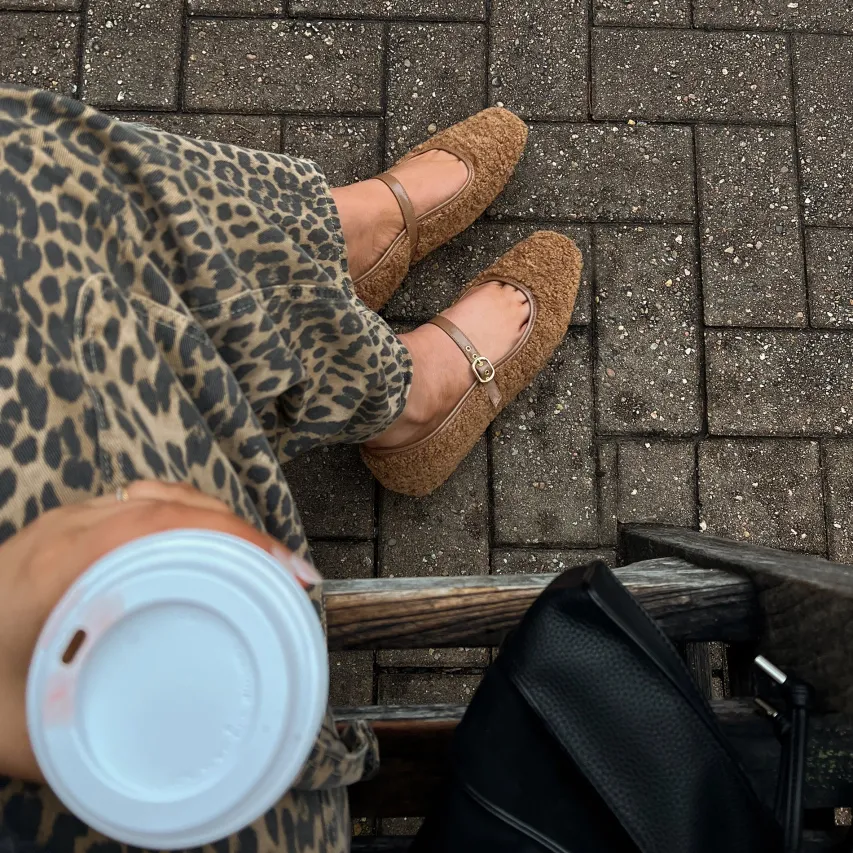 RODNI PLUSH BALLET FLATS PECAN PLUSH^Dolce Vita Online