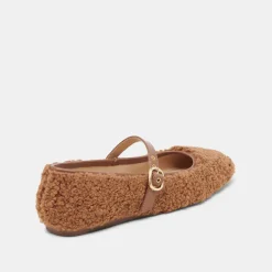 RODNI PLUSH BALLET FLATS PECAN PLUSH^Dolce Vita Online