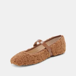 RODNI PLUSH BALLET FLATS PECAN PLUSH^Dolce Vita Online