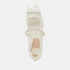 ROLLIN PEARL BALLET FLATS WHITE MESH^Dolce Vita Hot