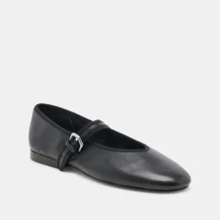 ROSLYN BALLET FLATS BLACK LEATHER^Dolce Vita Discount