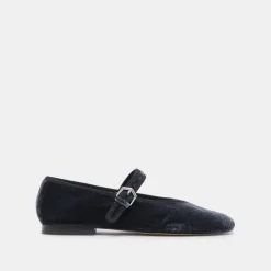 ROSLYN BALLET FLATS DUSTY BLUE VELVET^Dolce Vita New
