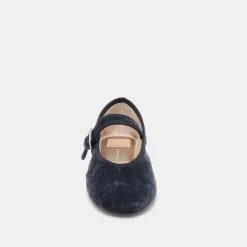 ROSLYN BALLET FLATS DUSTY BLUE VELVET^Dolce Vita New