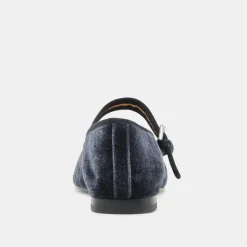 ROSLYN BALLET FLATS DUSTY BLUE VELVET^Dolce Vita New