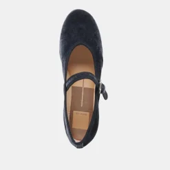 ROSLYN BALLET FLATS DUSTY BLUE VELVET^Dolce Vita New