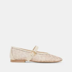 ROSLYN BALLET FLATS WHITE LEOPARD MESH^Dolce Vita Discount