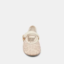 ROSLYN BALLET FLATS WHITE LEOPARD MESH^Dolce Vita Discount