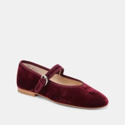 ROSLYN BALLET FLATS WINE VELVET^Dolce Vita Discount
