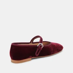 ROSLYN BALLET FLATS WINE VELVET^Dolce Vita Discount
