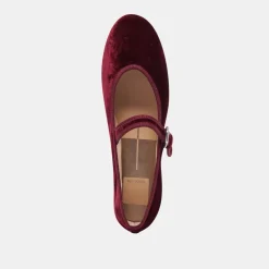 ROSLYN BALLET FLATS WINE VELVET^Dolce Vita Discount