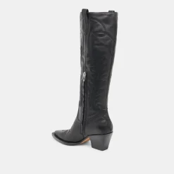 RYATT BOOTS BLACK LEATHER^Dolce Vita Clearance
