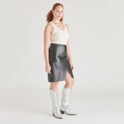 RYATT BOOTS SILVER DISTRESSED LEATHER^Dolce Vita Best