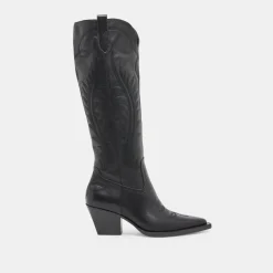 RYATT EXTRA WIDE CALF BOOTS BLACK LEATHER^Dolce Vita Hot