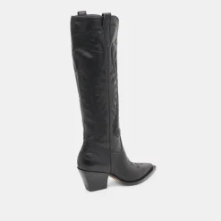 RYATT EXTRA WIDE CALF BOOTS BLACK LEATHER^Dolce Vita Hot