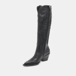 RYATT EXTRA WIDE CALF BOOTS BLACK LEATHER^Dolce Vita Hot