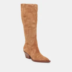RYATT EXTRA WIDE CALF BOOTS PECAN SUEDE^Dolce Vita Online
