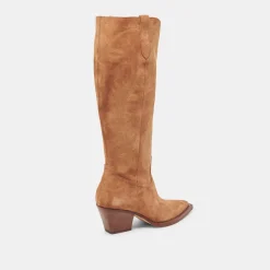 RYATT WIDE CALF BOOTS PECAN SUEDE^Dolce Vita Fashion