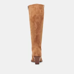 RYATT WIDE CALF BOOTS PECAN SUEDE^Dolce Vita Fashion