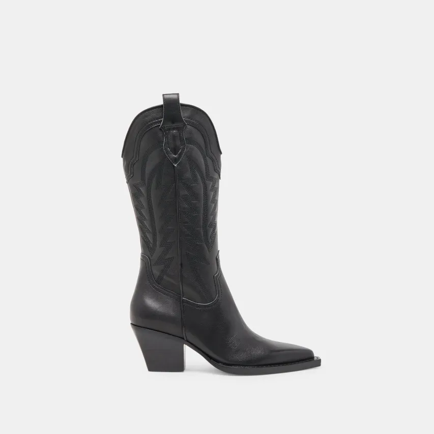 RYLAND BOOTS BLACK LEATHER^Dolce Vita Hot