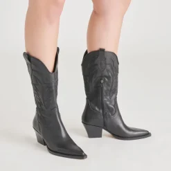 RYLAND BOOTS BLACK LEATHER^Dolce Vita Hot