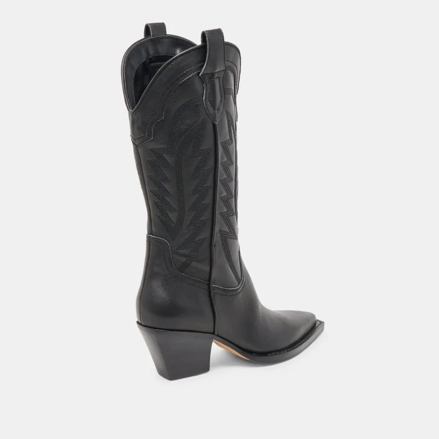 RYLAND BOOTS BLACK LEATHER^Dolce Vita Hot