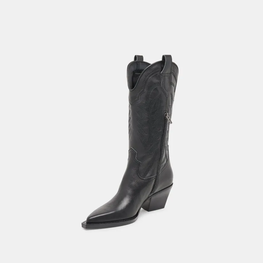 RYLAND BOOTS BLACK LEATHER^Dolce Vita Hot
