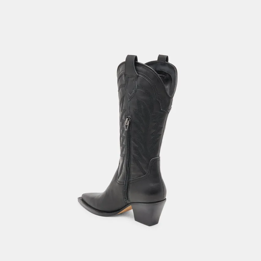 RYLAND BOOTS BLACK LEATHER^Dolce Vita Hot