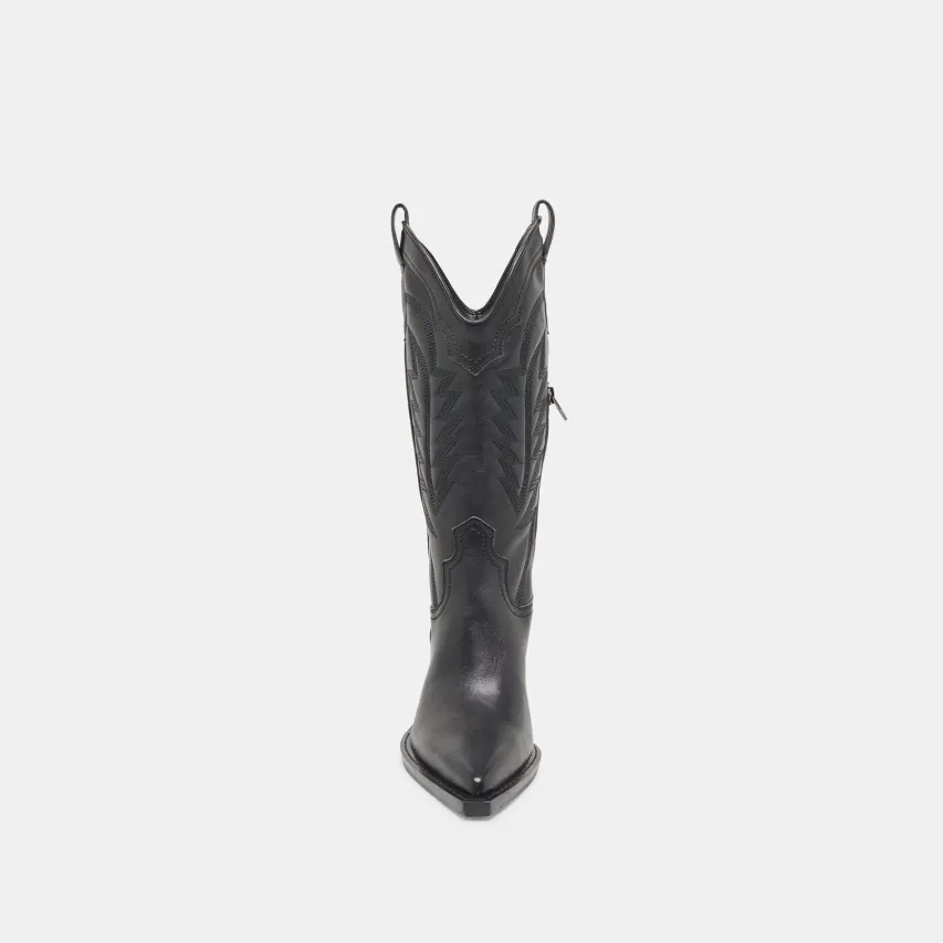 RYLAND BOOTS BLACK LEATHER^Dolce Vita Hot