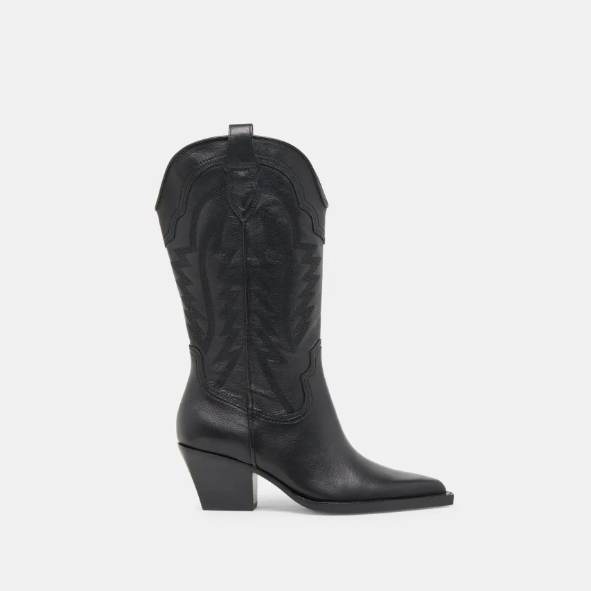 RYLAND WIDE CALF BOOTS BLACK LEATHER^Dolce Vita Online