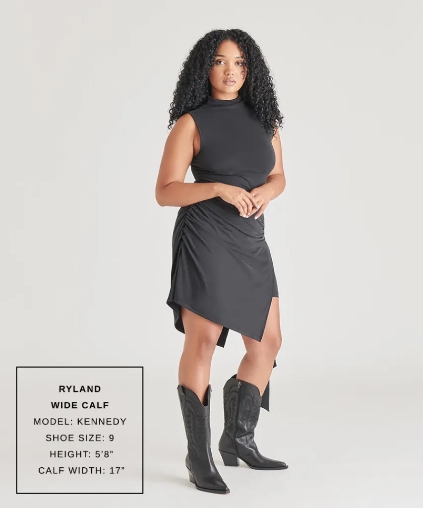 RYLAND WIDE CALF BOOTS BLACK LEATHER^Dolce Vita Online