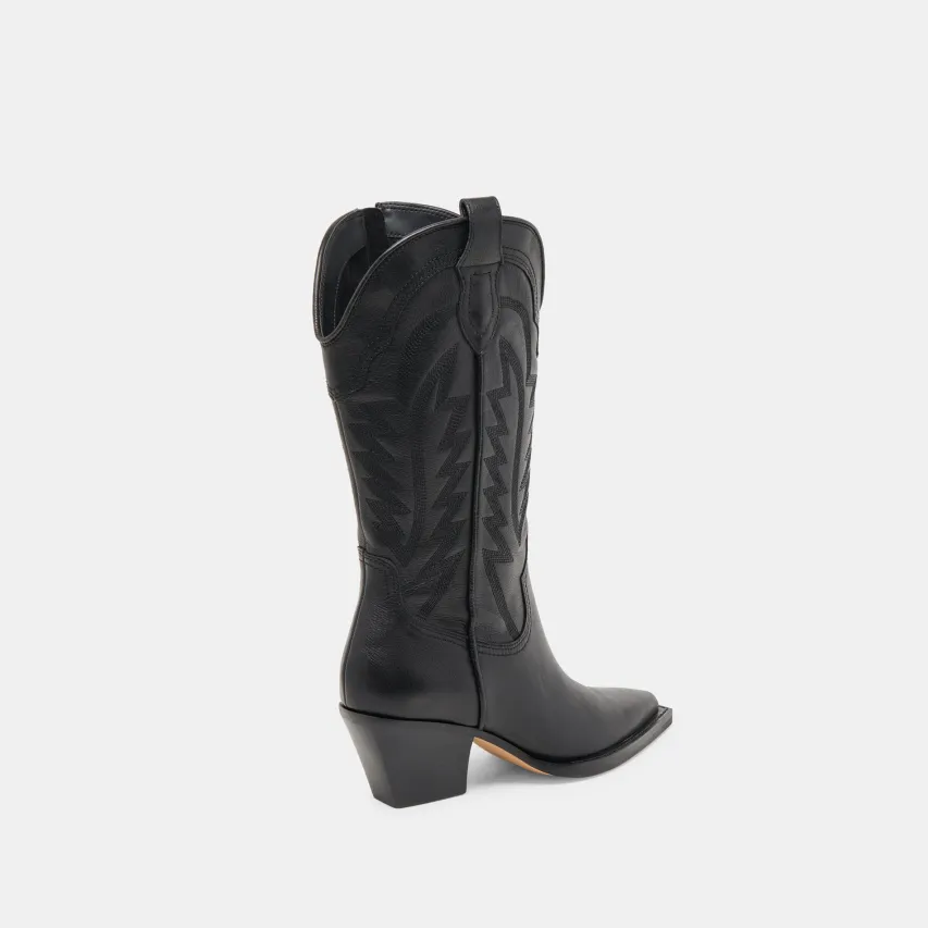 RYLAND WIDE CALF BOOTS BLACK LEATHER^Dolce Vita Online