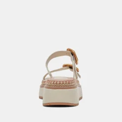 RYSHA SANDALS IVORY LEATHER^Dolce Vita Online