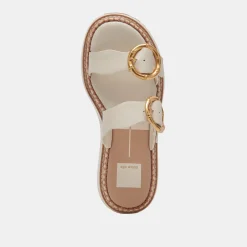 RYSHA SANDALS IVORY LEATHER^Dolce Vita Online